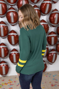 GameDay Larissa Long Sleeve Top - Green Bay