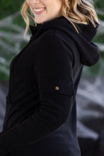 Load image into Gallery viewer, Pixie Pocket Halfzip Hoodie - Black