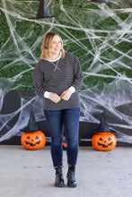 Load image into Gallery viewer, Lola Striped Thermal Top - Black