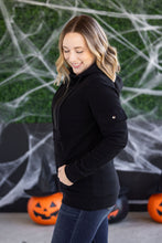 Load image into Gallery viewer, Pixie Pocket Halfzip Hoodie - Black