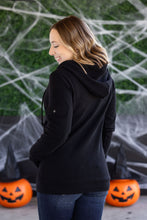 Load image into Gallery viewer, Pixie Pocket Halfzip Hoodie - Black