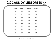 Load image into Gallery viewer, Cassidy Midi Dress - Black and White Floral