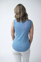 Load image into Gallery viewer, Morgan Micro Striped Tank - Blue