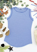 Load image into Gallery viewer, Morgan Micro Striped Tank - Blue