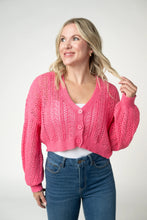 Load image into Gallery viewer, Callie Cropped Cardigan - Pink