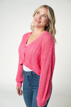 Load image into Gallery viewer, Callie Cropped Cardigan - Pink