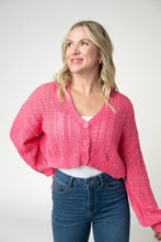 Load image into Gallery viewer, Callie Cropped Cardigan - Pink