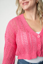 Load image into Gallery viewer, Callie Cropped Cardigan - Pink