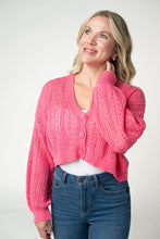 Load image into Gallery viewer, Callie Cropped Cardigan - Pink
