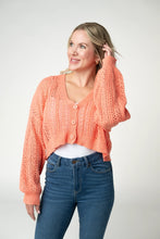 Load image into Gallery viewer, Callie Cropped Cardigan - Melon