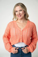 Load image into Gallery viewer, Callie Cropped Cardigan - Melon