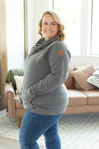 Classic ZipCowl Sweatshirt - Charcoal
