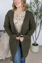 Load image into Gallery viewer, Madison Cozy Cardigan - Dark Olive