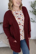 Load image into Gallery viewer, Madison Cozy Cardigan - Burgundy