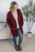 Load image into Gallery viewer, Madison Cozy Cardigan - Burgundy