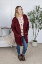 Load image into Gallery viewer, Madison Cozy Cardigan - Burgundy