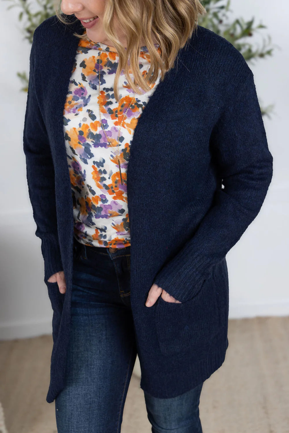Madison Cozy Cardigan - Navy