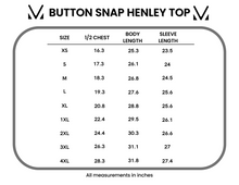 Load image into Gallery viewer, Button Snap Henley Top - Tan Micro Floral