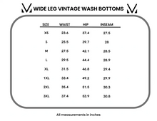 Load image into Gallery viewer, Wide Leg Vintage Wash Bottoms - Olive