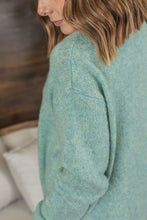Load image into Gallery viewer, Madison Cozy Cardigan - Sage/Blue Mix