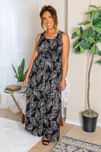 Load image into Gallery viewer, Samantha Maxi Dress - Black Leaves