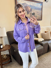 Load image into Gallery viewer, Brenna Button Down Top - Purple