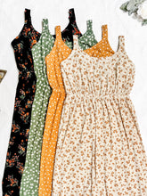 Load image into Gallery viewer, Reagan Ribbed Midi Dress - Pumpkin Floral
