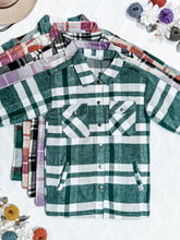 Load image into Gallery viewer, Norah Plaid Shacket - Ivory and Black