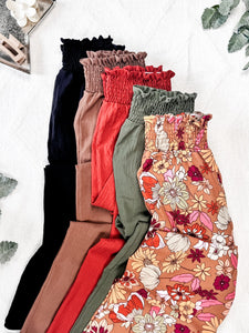 Presley Palazzo Pants - Brick