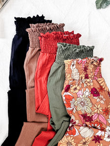 Presley Palazzo Pants - Brick