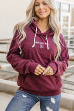 Load image into Gallery viewer, Performance Fleece University Hoodie - Wine