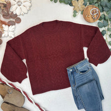 Load image into Gallery viewer, Dakota Sweater - Burgundy