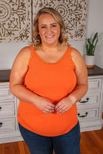 Load image into Gallery viewer, Lexi Lace Tank - Orange