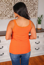 Load image into Gallery viewer, Lexi Lace Tank - Orange