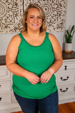 Load image into Gallery viewer, Lexi Lace Tank - Green