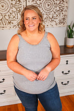 Load image into Gallery viewer, Lexi Lace Tank - Light Grey