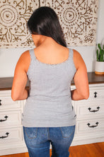 Load image into Gallery viewer, Lexi Lace Tank - Light Grey