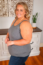 Load image into Gallery viewer, Lexi Lace Tank - Charcoal