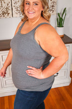Load image into Gallery viewer, Lexi Lace Tank - Charcoal