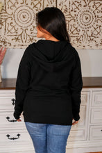 Load image into Gallery viewer, FullZip Hoodie - Black Rainbow Zipper