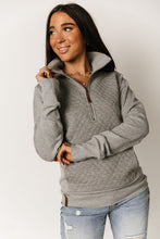 Load image into Gallery viewer, Quilted HalfZip - Charcoal