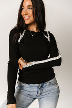 Load image into Gallery viewer, Laced In Love Long Sleeve - Black