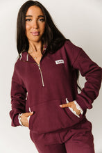 Load image into Gallery viewer, Comfort Zone HalfZip - Maroon Lace