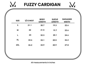 Fuzzy Cardigan - Lilac