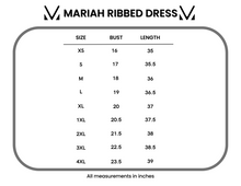 Load image into Gallery viewer, Mariah Ribbed Dress - Daisy Blues