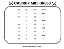 Load image into Gallery viewer, Cassidy Midi Dress - Black and Rose Floral