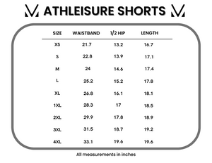 Athleisure Shorts - Black Leopard