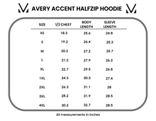 Load image into Gallery viewer, Avery Accent HalfZip Hoodie - Black and Red