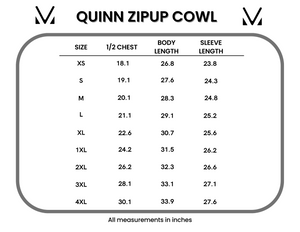 Quinn ZipUp Cowl - Teal