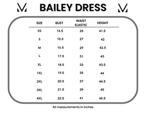 Bailey Dress - Light Blue Floral Bliss